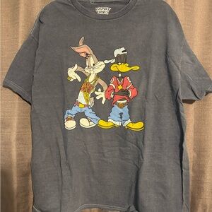 ⭐️ SOLD ⭐️ Warner Bros. Looney Tunes Charcoal Tee